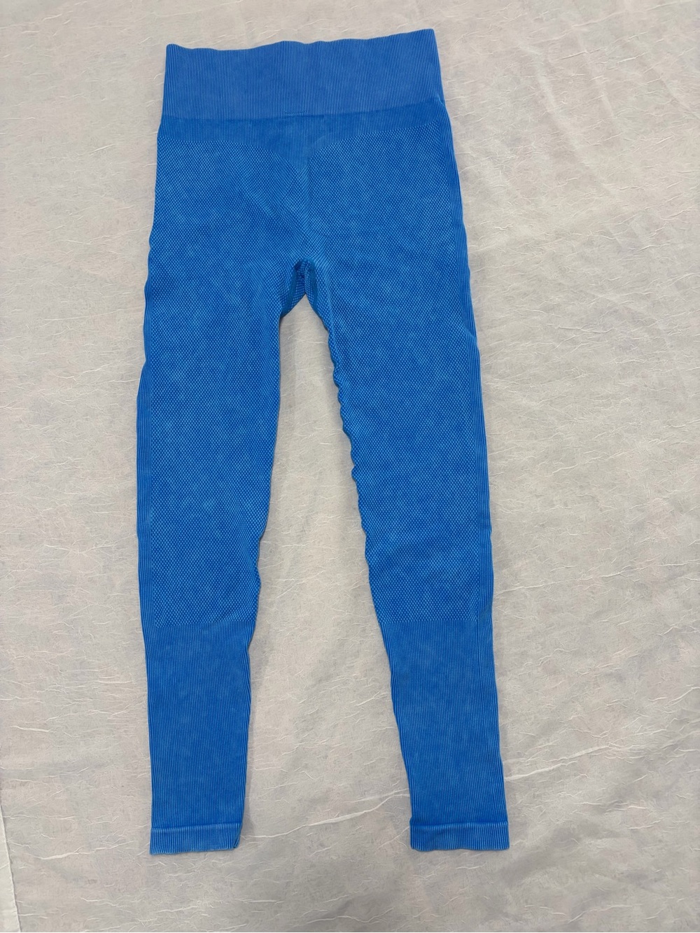 New Mix Royal Blue Seamless Kids Leggings - Picture 5 of 8